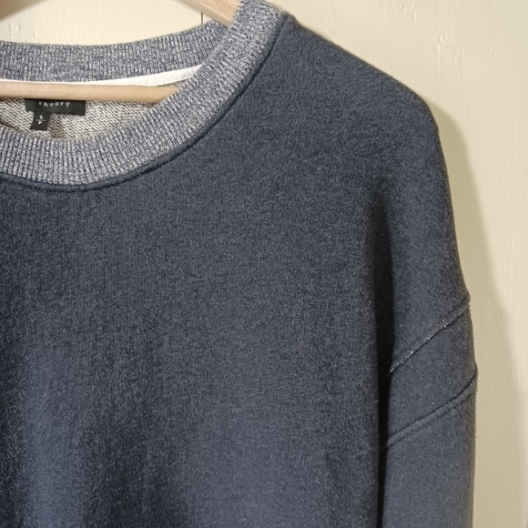 Theory charcoal cotton sweater - Picture 4 of 10